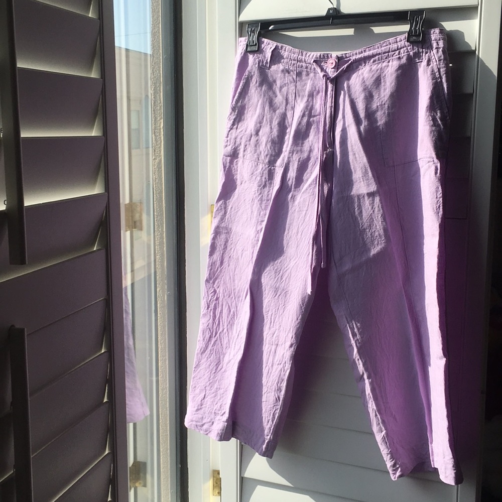Pale purple linen Talbots pants